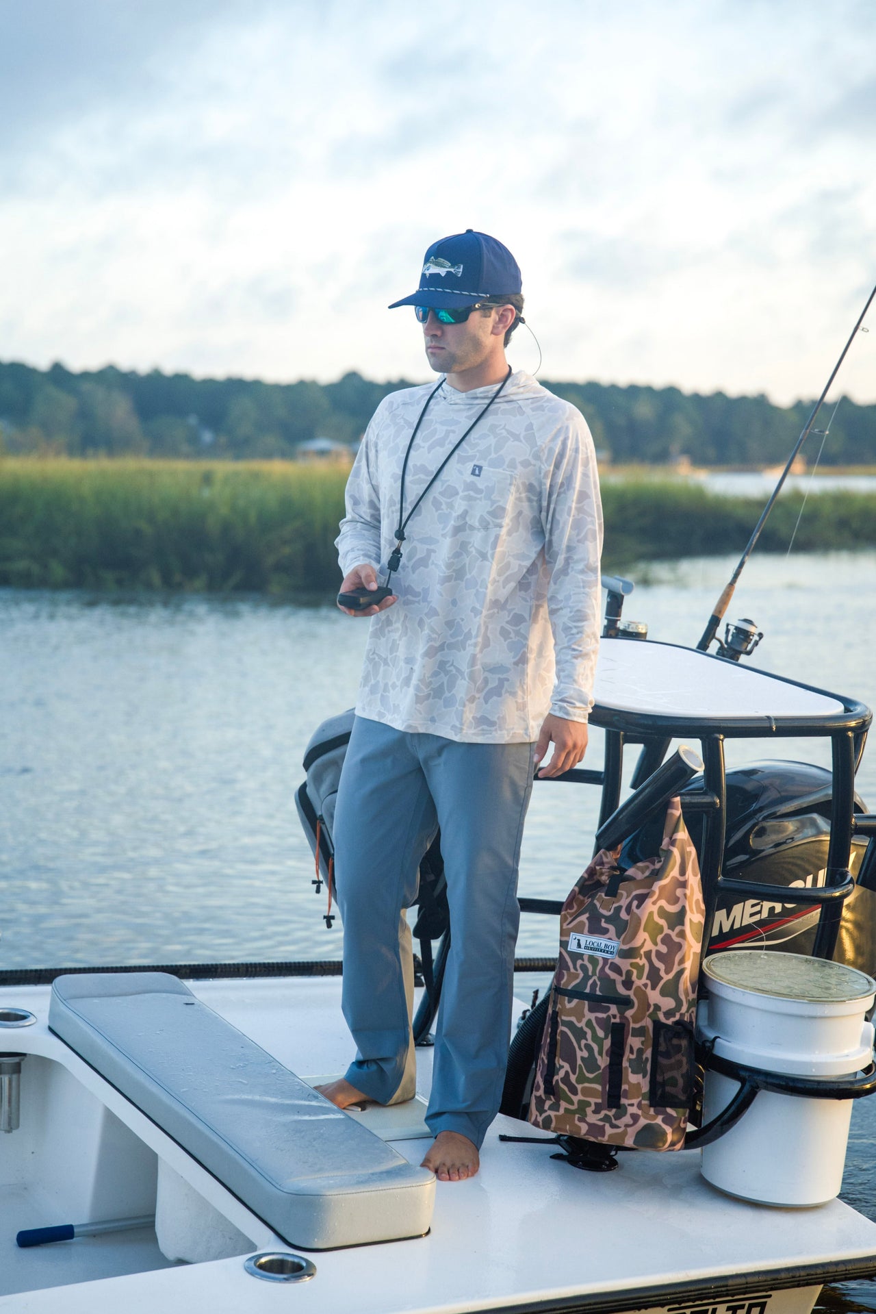 Heather Blend Hoodie - Saltwater Camo