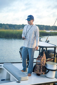 Thumbnail for Heather Blend Hoodie - Saltwater Camo