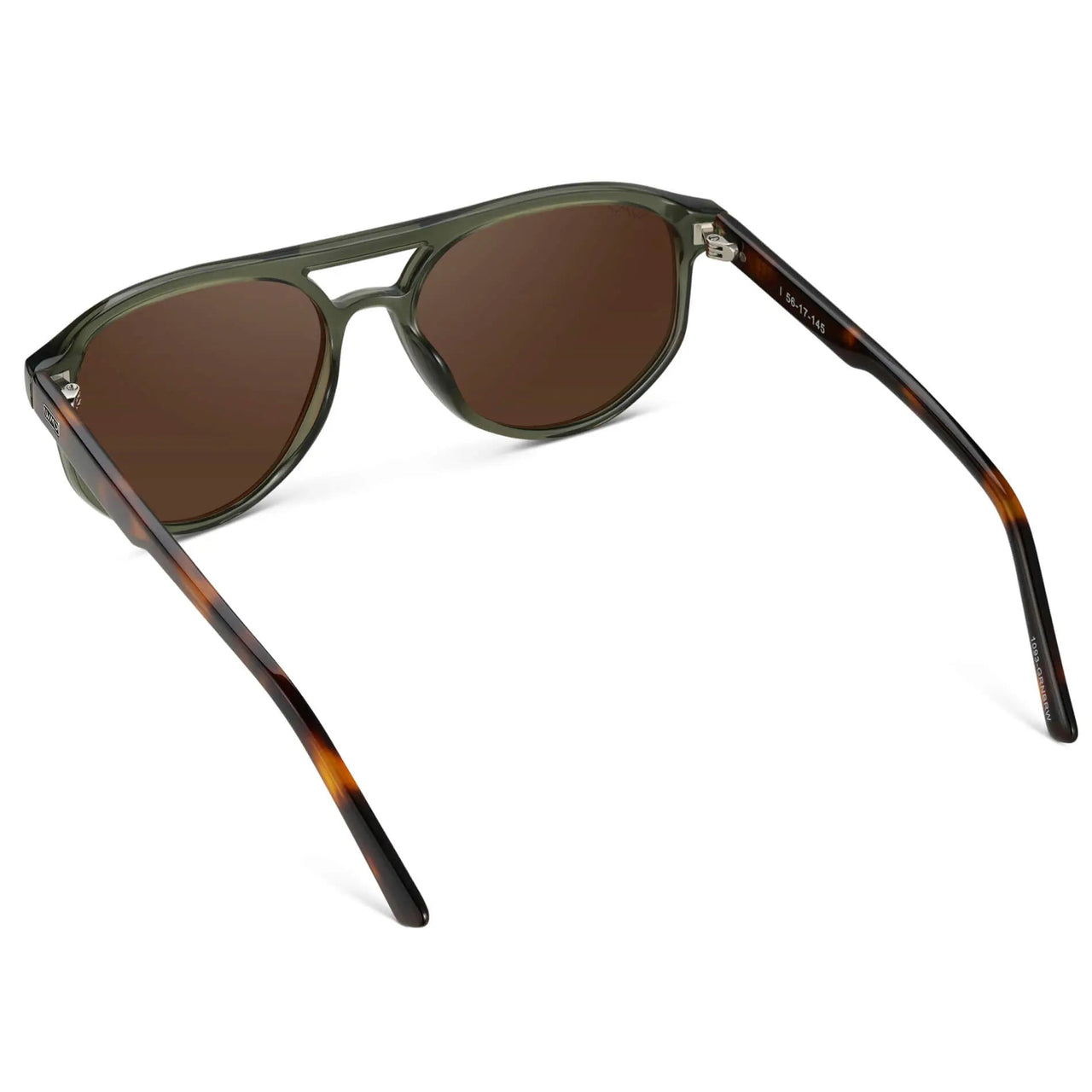 Hudson Polarized Sunglasses - Tortoise Sage / Brown Lens