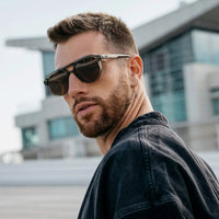 Thumbnail for Hudson Polarized Sunglasses - Tortoise Sage / Brown Lens