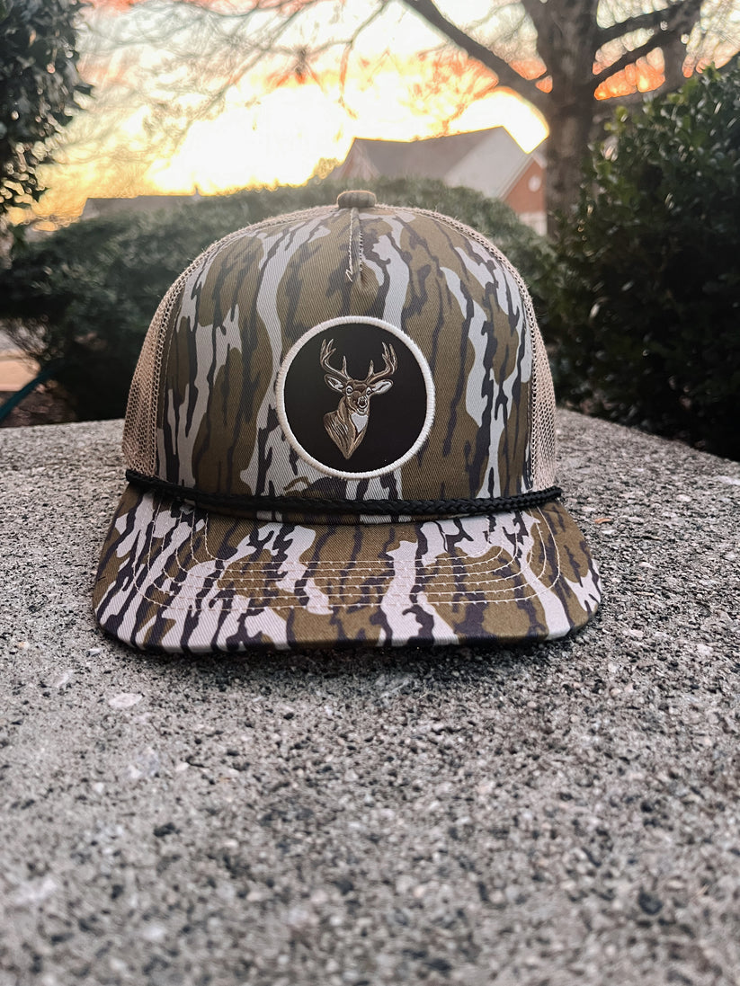 Camouflage Deer Patch Hat (Circle Patch)
