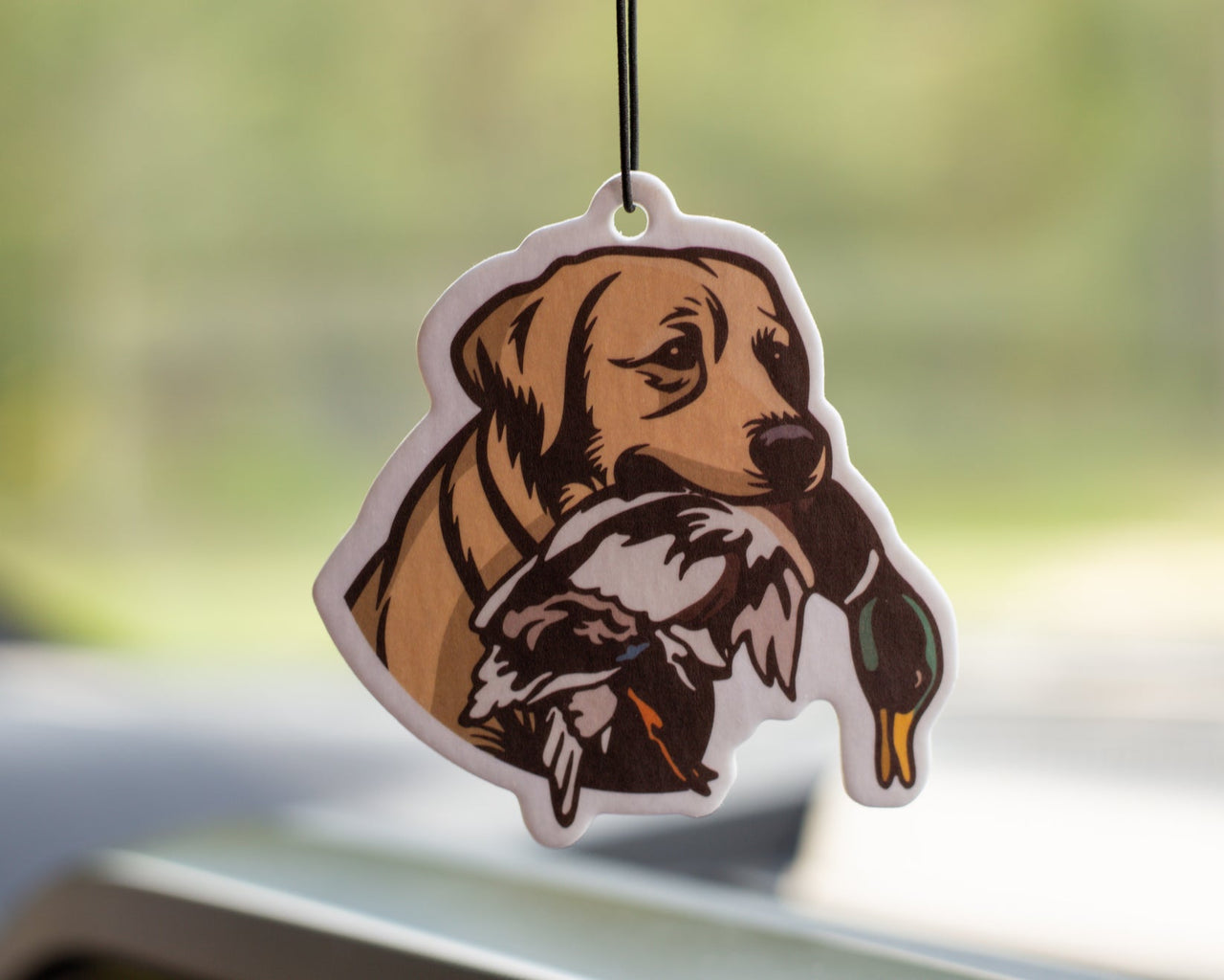 Yellow Lab Air Freshener - Forest Rain Scent