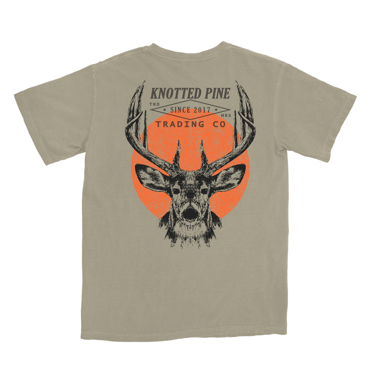 Deer Ad Short Sleeve T-shirt - Sandstone