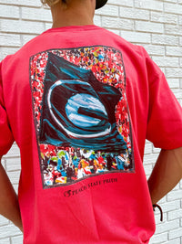 Thumbnail for Sanford Stadium Flag SS Tee - Red