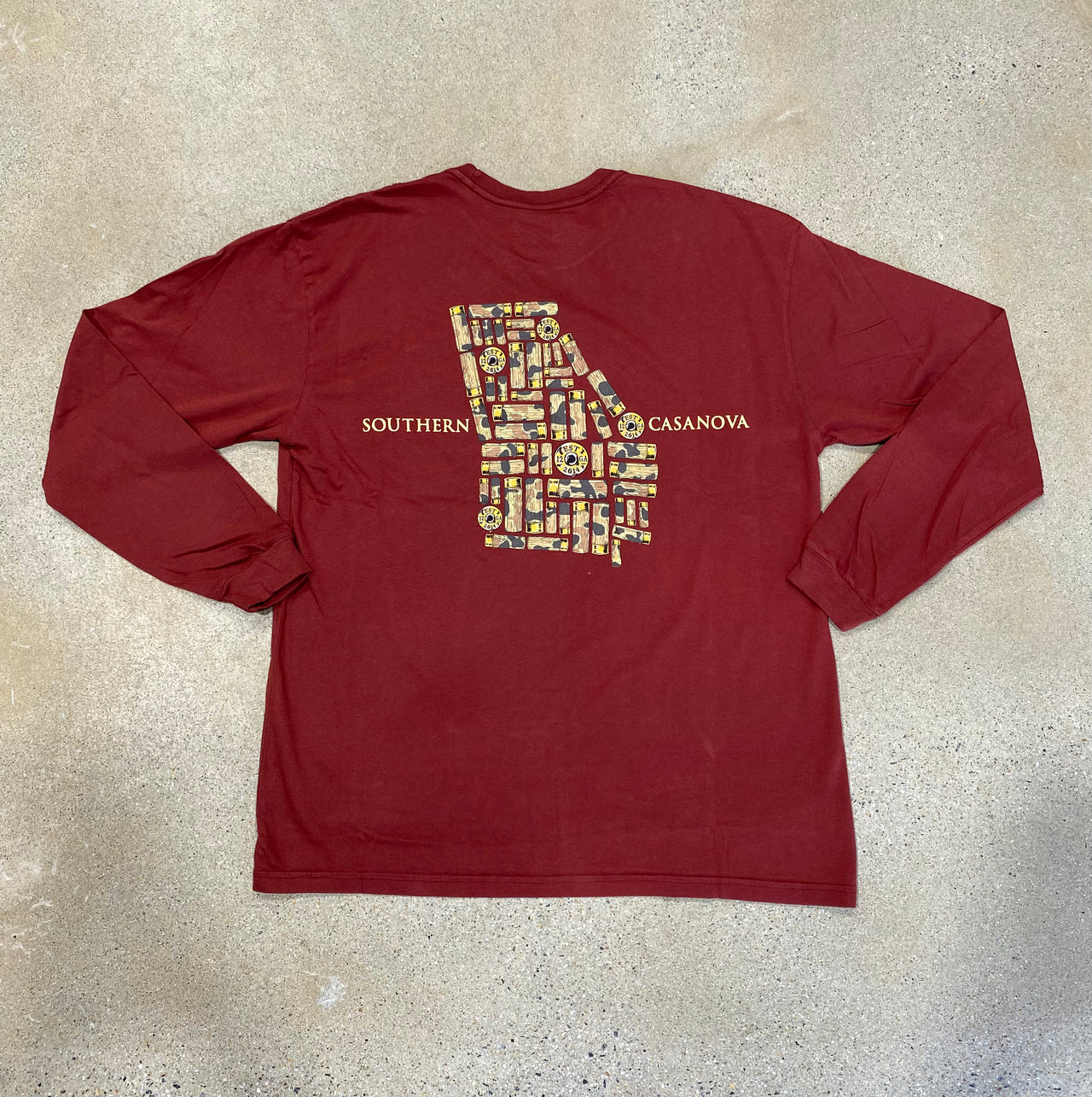 Camo Shells LS Tee - Brick