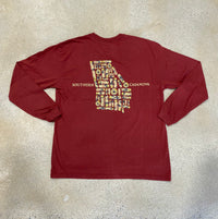 Thumbnail for Camo Shells LS Tee - Brick