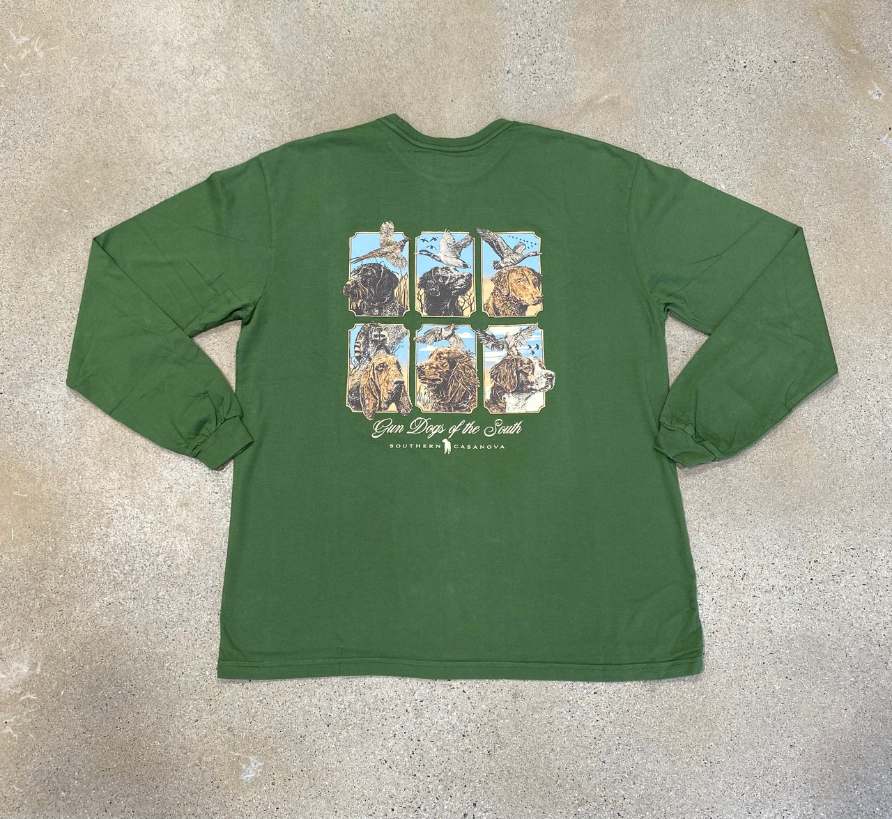 Gun Dogs LS Tee - Forest Green