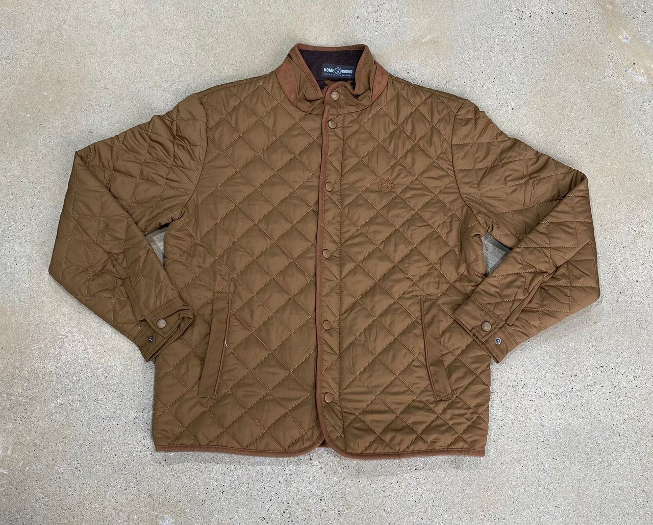 Home Bound Original Quilted Fleece-Lined Button Jacket – Acorn Brown