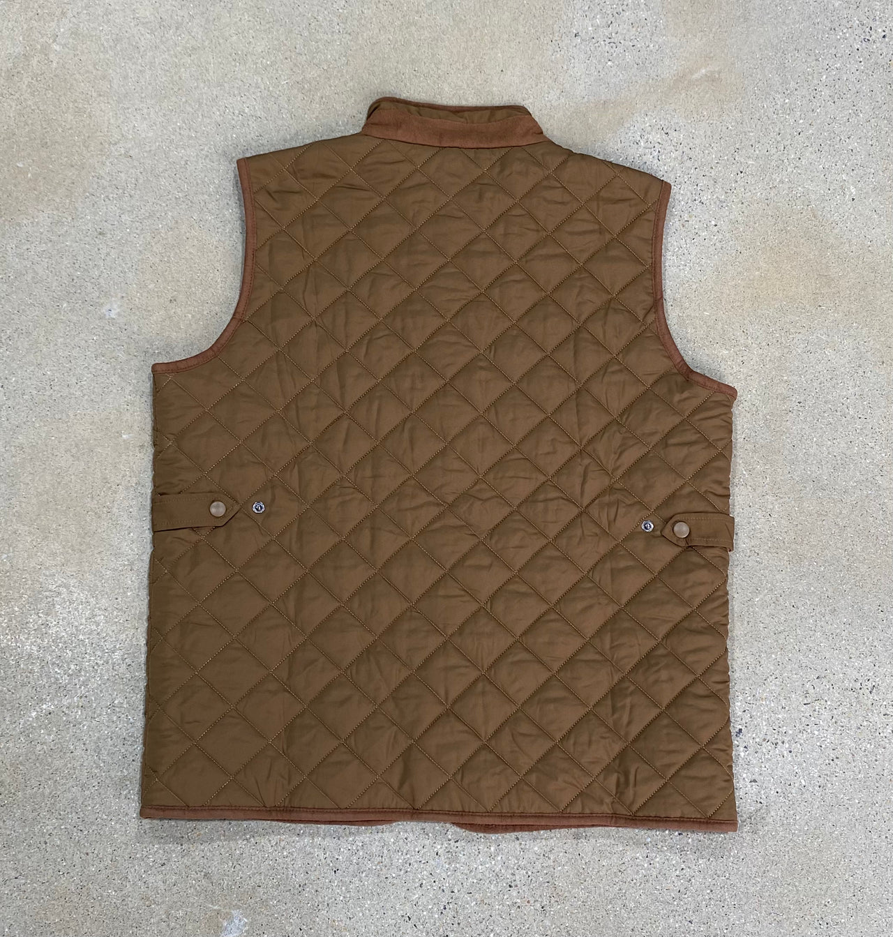 Home Bound Original Quilted Fleece-Lined Vest – Acorn Brown