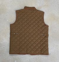 Thumbnail for Home Bound Original Quilted Fleece-Lined Vest – Acorn Brown