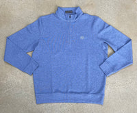 Thumbnail for Home Bound Original Heathered Quarter Zip – Captain Blue