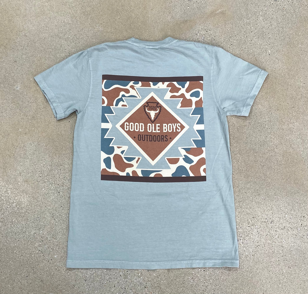 Good Ole Boys Western Aztec Camo SS Tee - Bay