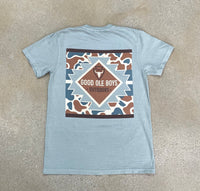 Thumbnail for Good Ole Boys Western Aztec Camo SS Tee - Bay
