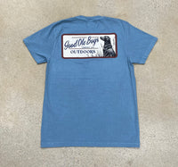 Thumbnail for Good Ole Boys Black Lab Rectangle Tee -  Ice Blue