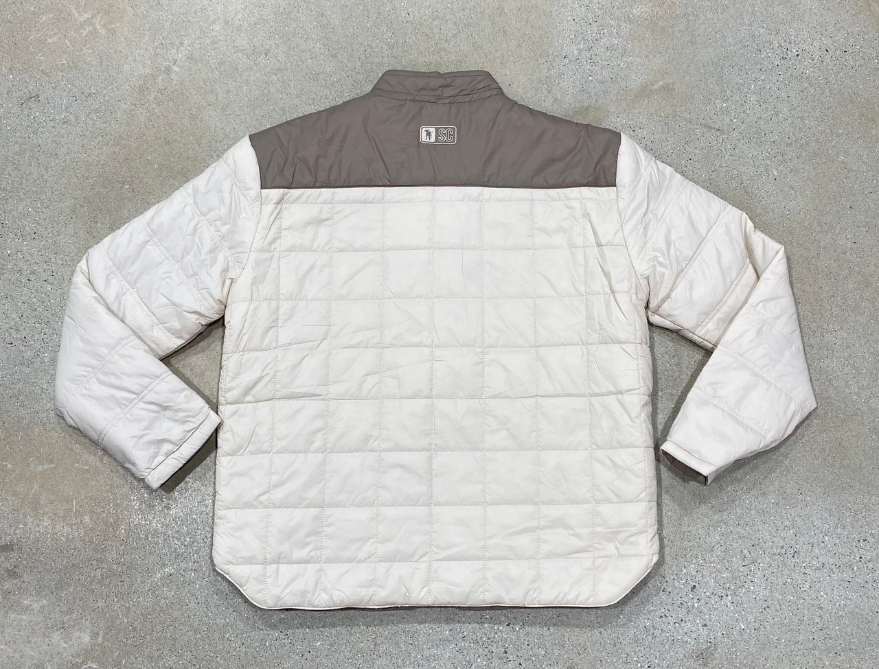 Southern Casanova Reversible Quilt Lofted Jacket - Wheat Grain