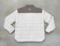 Thumbnail for Southern Casanova Reversible Quilt Lofted Jacket - Wheat Grain