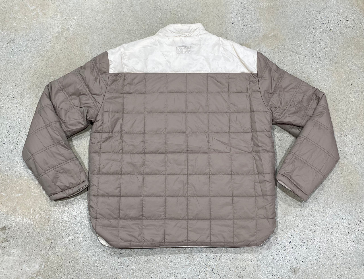 Southern Casanova Reversible Quilt Lofted Jacket - Wheat Grain