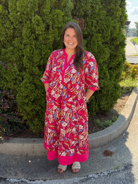 Thumbnail for Mary Square Cameron Dress | Wind Rush Multi