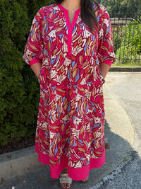 Thumbnail for Mary Square Cameron Dress | Wind Rush Multi