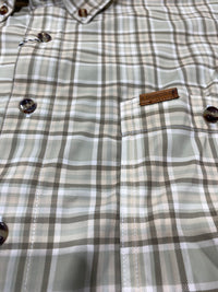 Thumbnail for Southern Casanova Vented Sportsman Shirt - Woodland Mist Plaid