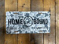 Thumbnail for Home Bound White Camo License Plate