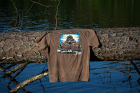 Thumbnail for Ooser Hunt Co Rear View Short Sleeve T-Shirt - Brown