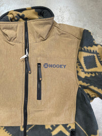 Thumbnail for Hooey Tach Full Zip Fleece Jacket - Tan/Black Aztec