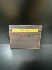 Thumbnail for Jack Bull Honey Brown Leather Card Holder