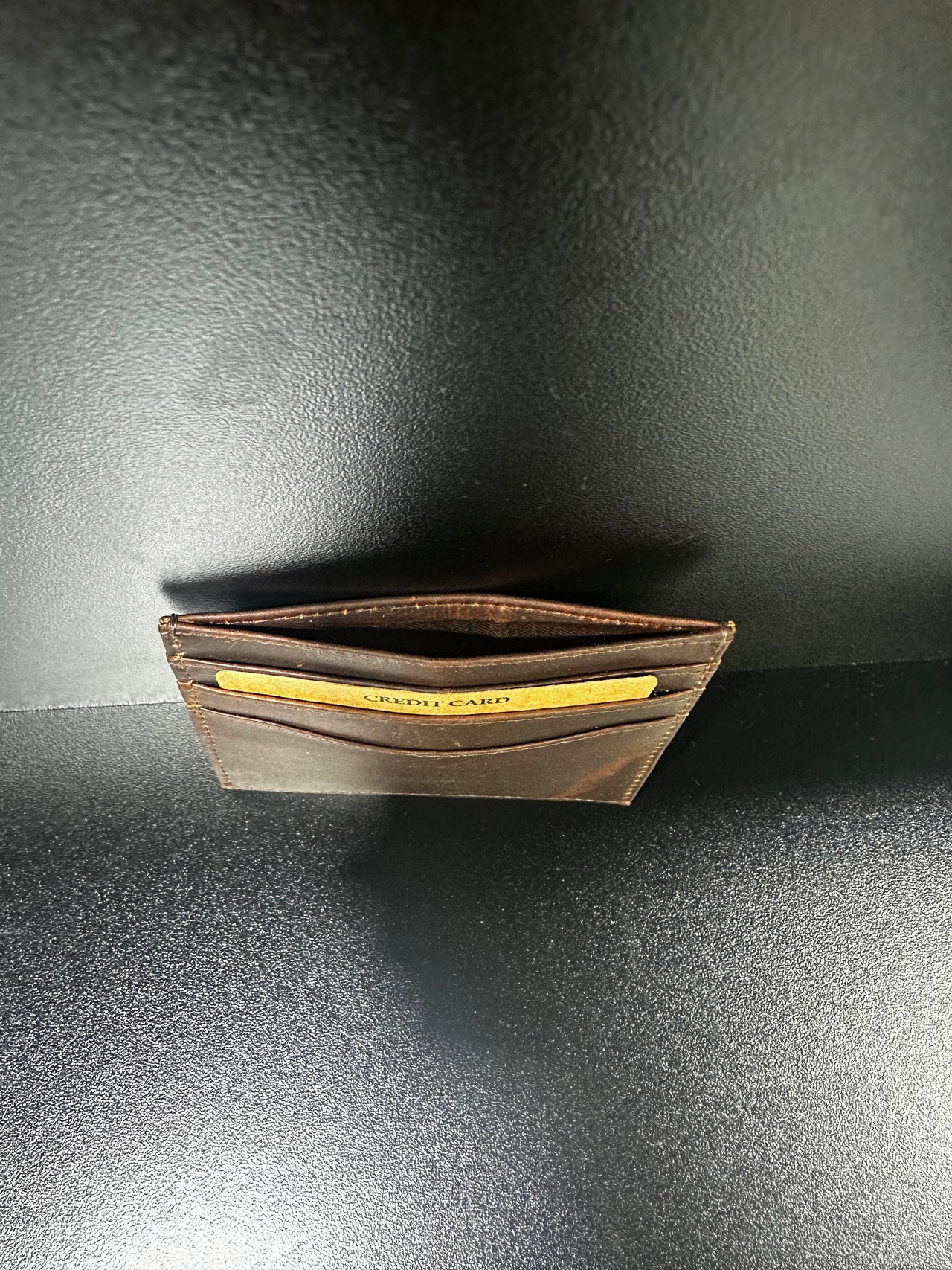 Jack Bull Honey Brown Leather Card Holder