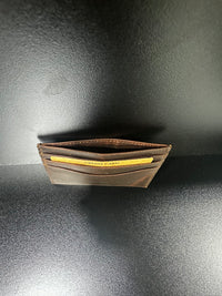 Thumbnail for Jack Bull Honey Brown Leather Card Holder