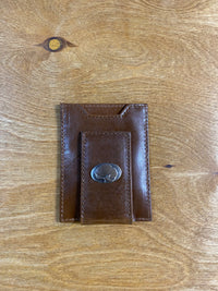 Thumbnail for Light Brown Crazy Horse Front Packet Wallet - Cotton