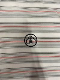 Thumbnail for Home Bound Multi Stripe Polo - White/Red/Black