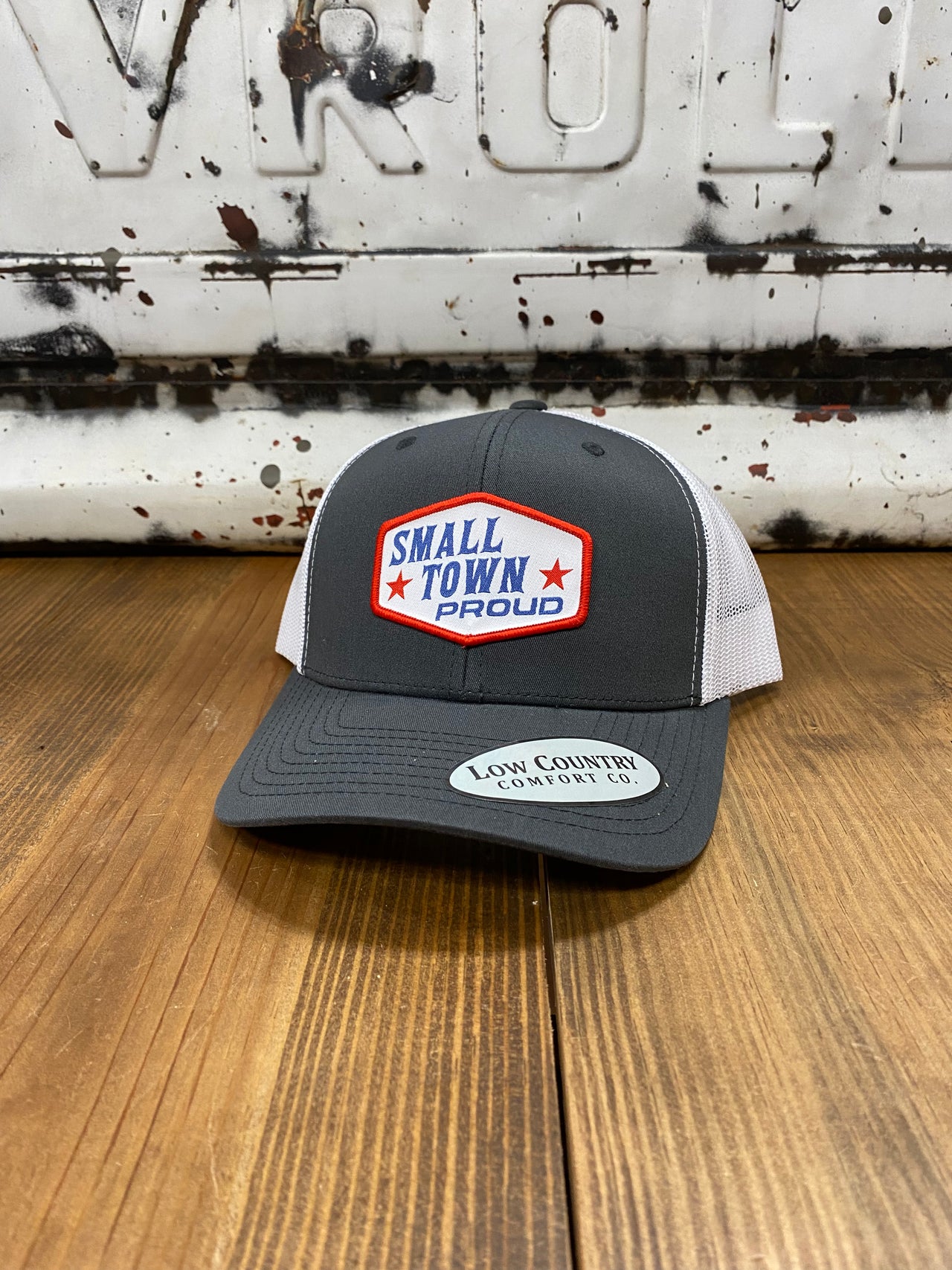 Small Town Patch Cap - Charcoal/White