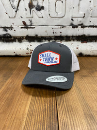 Thumbnail for Small Town Patch Cap - Charcoal/White