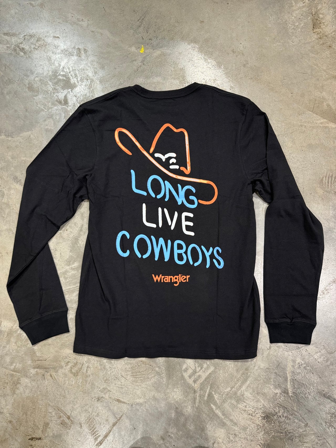 Long Live Cowboys LS Tee - Black