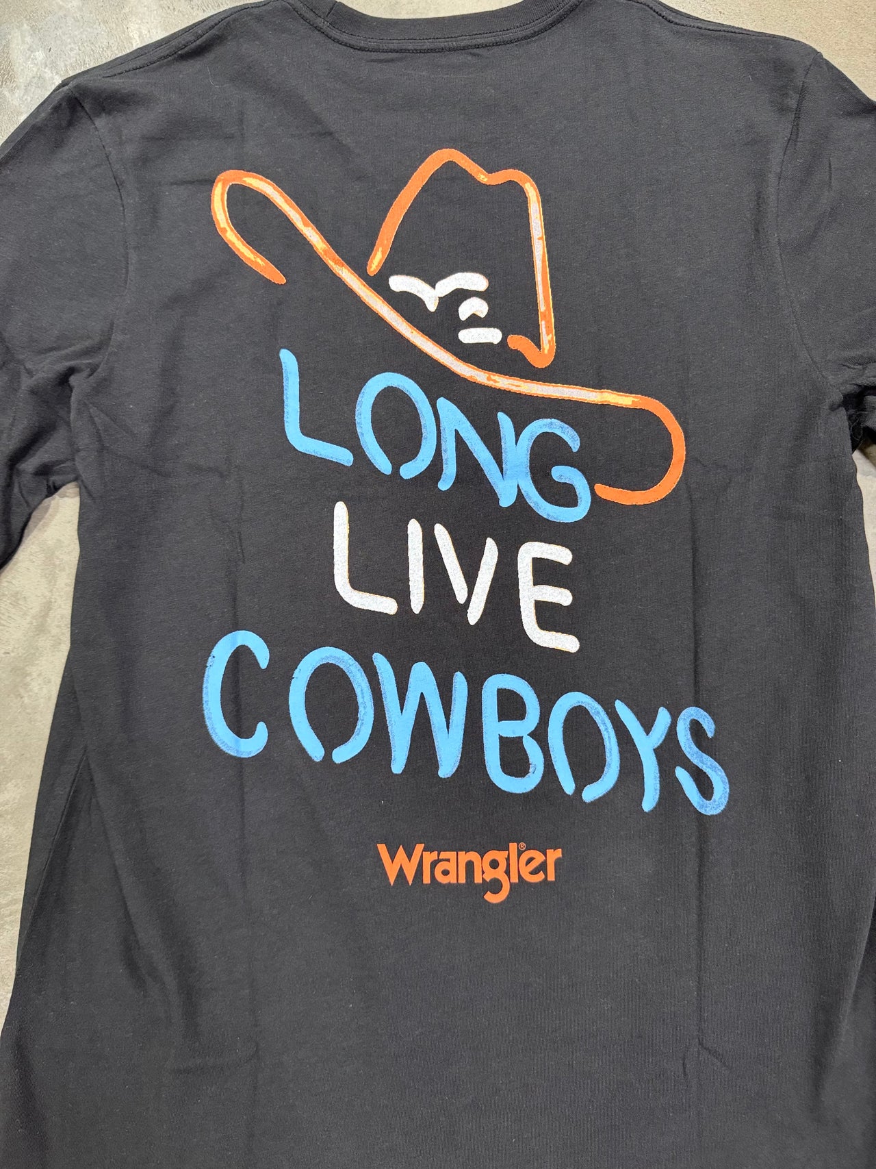 Long Live Cowboys LS Tee - Black