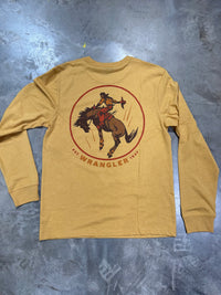 Thumbnail for Wrangler Rider LS Tee - Mustard