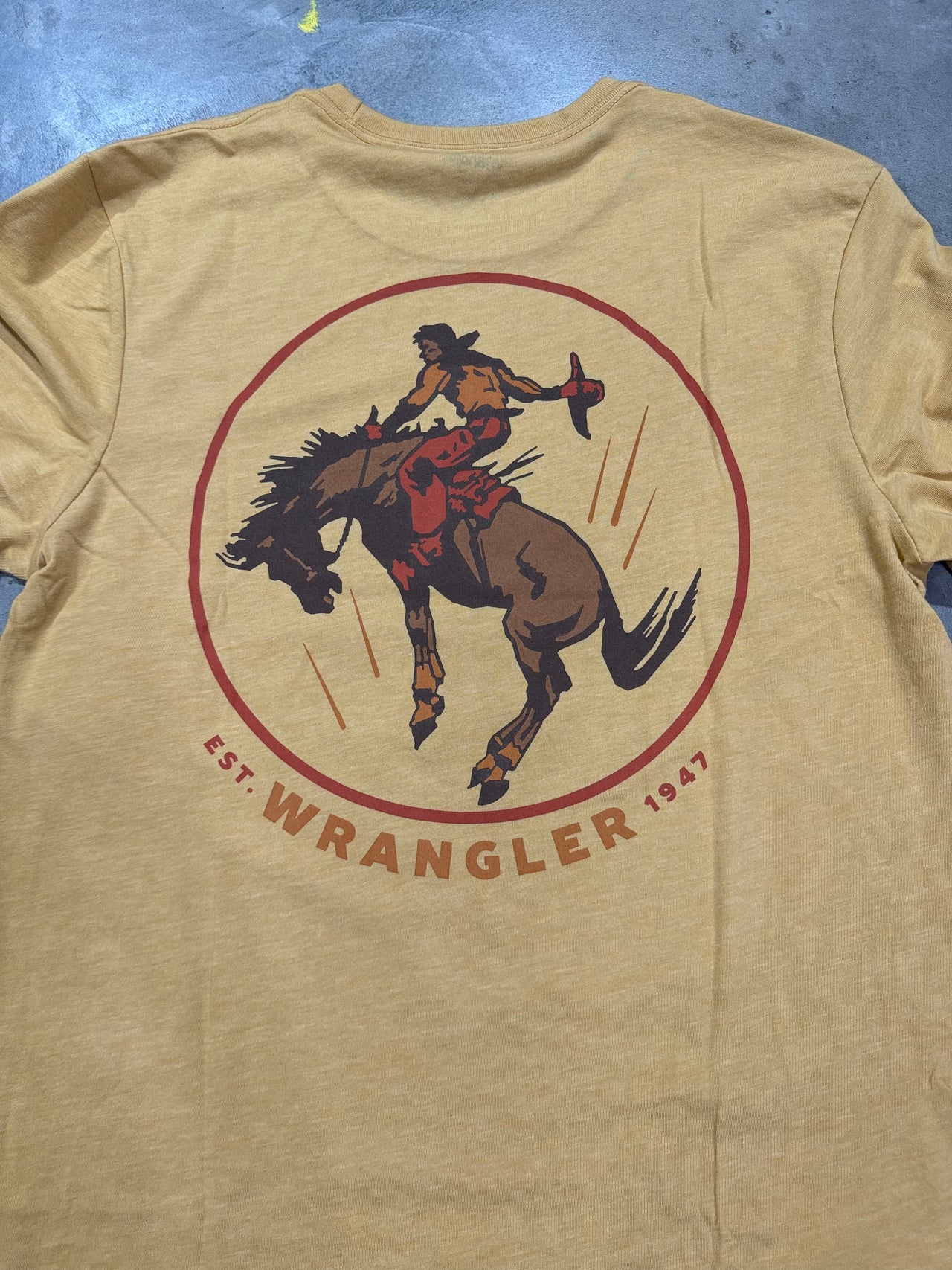 Wrangler Rider LS Tee - Mustard