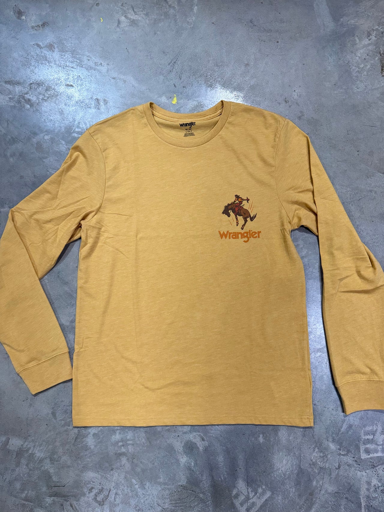 Wrangler Rider LS Tee - Mustard