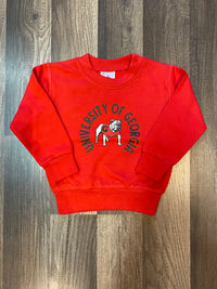 Thumbnail for Toddler Sweatshirt.UGA.Red Standing Dog.