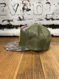 Thumbnail for GOB Redman Patch 7 Panel Cap in exclusive Bottomland colorway. Premium materials, distinctive 7-panel design, and iconic Redman patch. Adjustable fit for versatile style, blending urban fashion with rugged outdoor durability. Elevate your look with this statement headwear for the modern adventurer.