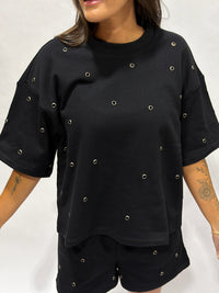 Thumbnail for Grommet French Terry Shorts - Black