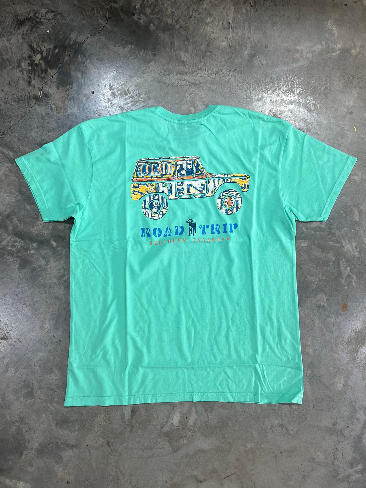Southern Casanova License Plate Bronco Short Sleeve T-shirt - Chalky Mint