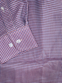 Thumbnail for Fresh Lavender Gingham Long Sleeve Button Down Dress Shirt