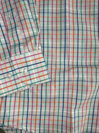 Thumbnail for Aquaholic Multi-Color Check Button Down Dress Shirt