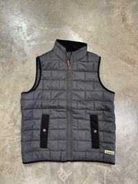 Thumbnail for Brick Quilted Vest - Charcoal