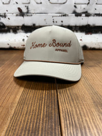 Thumbnail for Home Bound Golf Performance Rope Cap - Dark Khaki with Rust Rope