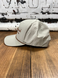 Thumbnail for Home Bound Golf Performance Rope Cap - Dark Khaki with Rust Rope