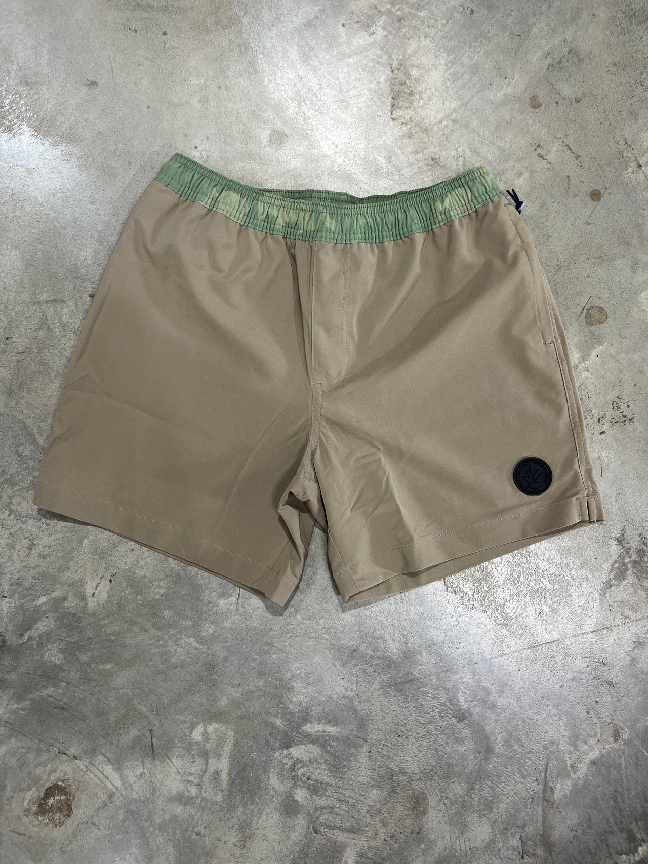 The Tan Sands 5.5" Gym Swim Hybrid Shorts