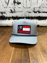 Thumbnail for Peach State Pride Flag 5 Panel Rope Performance Cap - Gray
